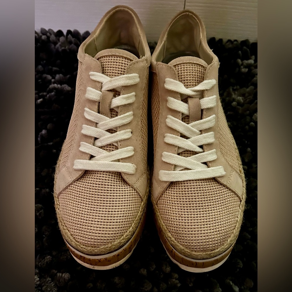 Dolce Vita Genuine Leather Platform Sneakers Shoes Size 6